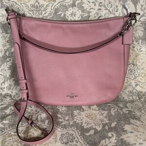Coach Mauve Leather Shoulder Bag